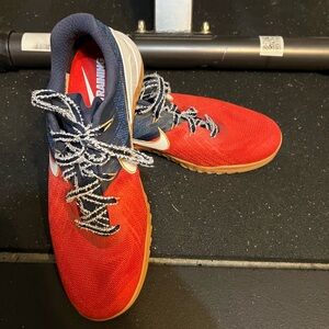 Nike Men's Red and Navy Athletic Shoes Metcon 3